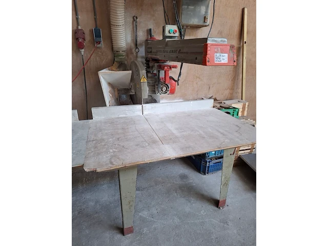 Afkortzaag, verboom, omga radial arm saw, met stofafzuiging - afbeelding 8 van  15