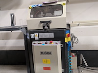Afkortzaagmachine met aan en afvoerbaan tugra, 2ac-400, bouwjaar 2019 - afbeelding 6 van  13