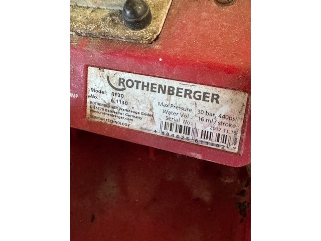 Afperspomp, rothenberger, rp30 - afbeelding 3 van  3