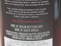 Africa five rode wijn - 75 cl - winkelverkoopprijs € 4.00 - afbeelding 3 van  3