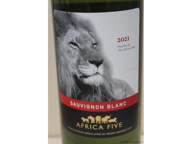 Africa five witte wijn - 75 cl - winkelverkoopprijs € 6.95 - afbeelding 2 van  3