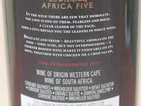 Africa five witte wijn - 75 cl - winkelverkoopprijs € 6.95 - afbeelding 3 van  3
