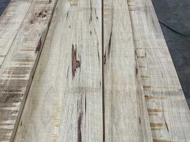 Afrikaans eikenhouten plank fraké 510x15.5x3 cm (4x) - afbeelding 1 van  2