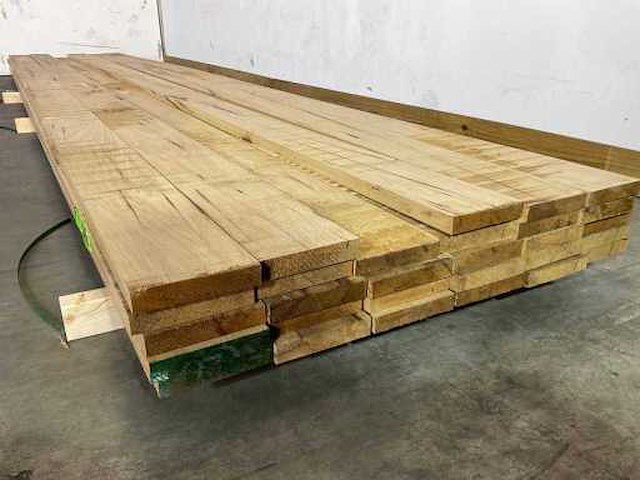 Afrikaans eikenhouten plank fraké 510x15.5x3 cm (4x) - afbeelding 2 van  2