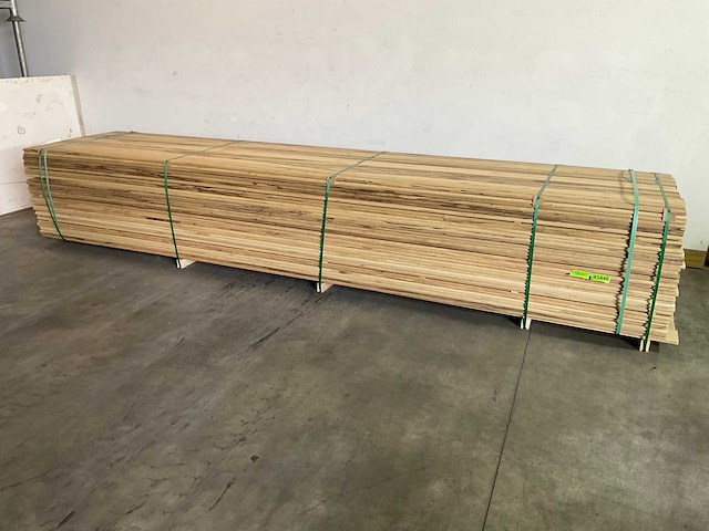 Afrikaans eikenhouten plank fraké, mes en groef verbinding 450x14.5x2 cm (55x) - afbeelding 1 van  1