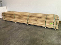 Afrikaans eikenhouten plank fraké, mes en groef verbinding 450x14.5x2 cm (55x) - afbeelding 1 van  1