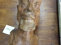 Afrikaans houten beeld hoofd - afbeelding 2 van  3