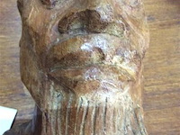 Afrikaans houten beeld hoofd - afbeelding 3 van  3