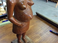 Afrikaans houten beeld - afbeelding 2 van  3