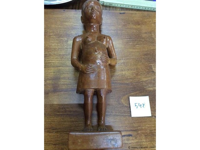 Afrikaans houten beeld - afbeelding 3 van  3