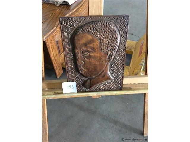 Afrikaans houten voorstelling - afbeelding 1 van  2