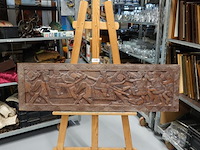 Afrikaans in hout gesneden paneel - afbeelding 1 van  5