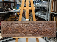 Afrikaans in hout gesneden paneel - afbeelding 2 van  5