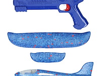 Afschiet foamvliegtuig met licht 23 cm | vliegtuigwerper | speelgoed voor buiten - afbeelding 2 van  2