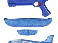 Afschiet foamvliegtuig met licht 23 cm | vliegtuigwerper | speelgoed voor buiten - afbeelding 2 van  2