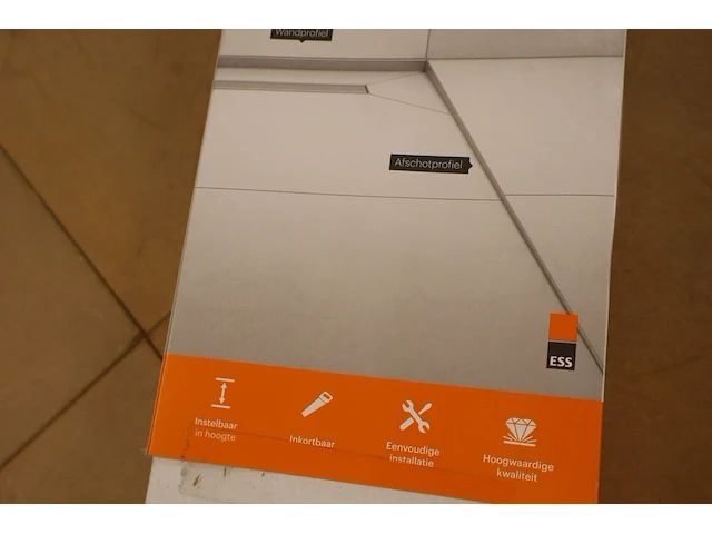 Afschotprofiel easy drain, easy turn, rvs - afbeelding 4 van  6