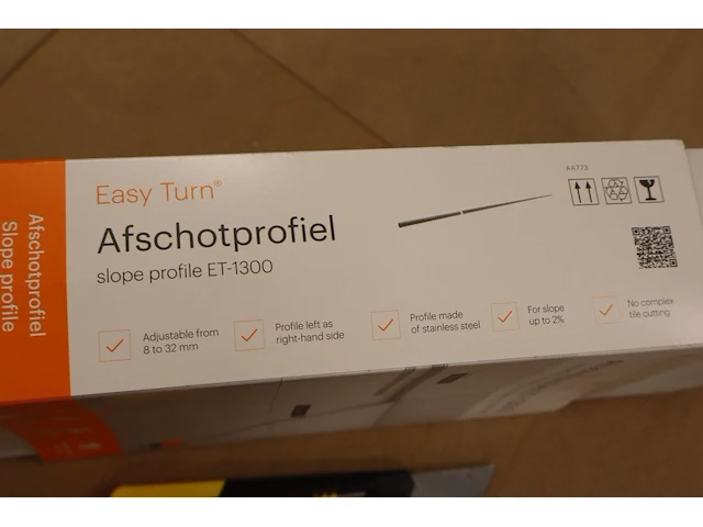 Afschotprofiel easy drain, easy turn, rvs - afbeelding 5 van  6