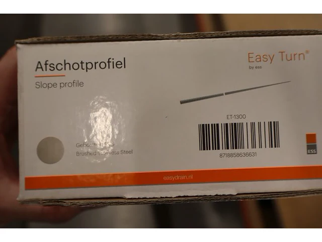 Afschotprofiel easy drain, easy turn, rvs - afbeelding 6 van  6