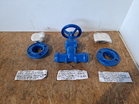 Afsluiter gate valve met 2x combi flensadapter dumatco, kiwa & avk - afbeelding 1 van  27