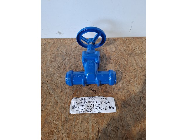 Afsluiter gate valve met 2x combi flensadapter dumatco, kiwa & avk - afbeelding 12 van  27