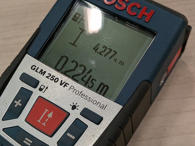 Afstandsmeter bosch, glm 250 vf - afbeelding 4 van  9