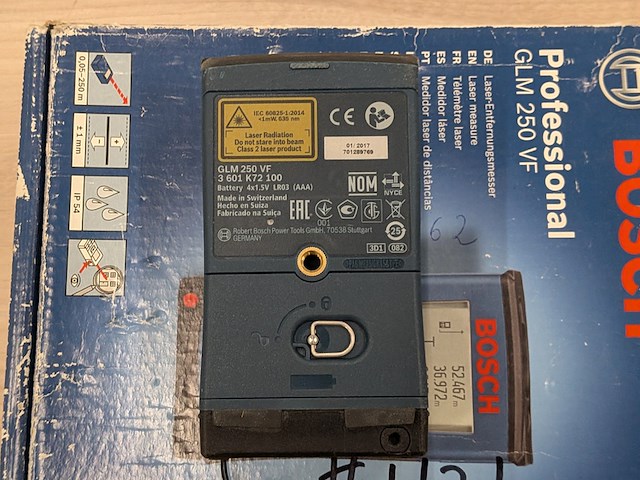 Afstandsmeter bosch, glm 250 vf - afbeelding 6 van  9