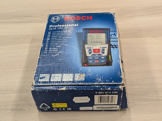Afstandsmeter bosch, glm 250 vf - afbeelding 8 van  9