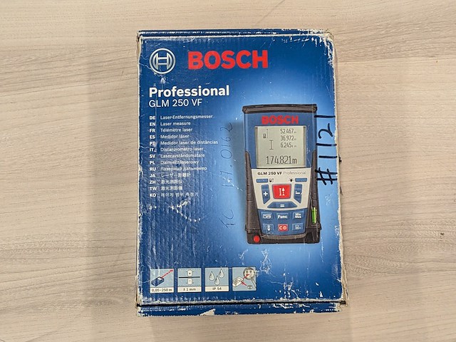 Afstandsmeter bosch, glm 250 vf - afbeelding 9 van  9