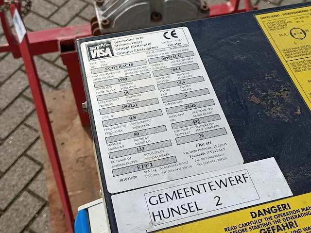 Aftakas stoomgenerator , onis visa, ecotrac18, 1999 - afbeelding 6 van  8