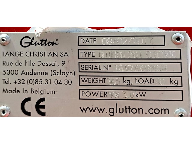 Afval- en straatzuiger, glutton, 2411 electric, 2017 - afbeelding 10 van  12