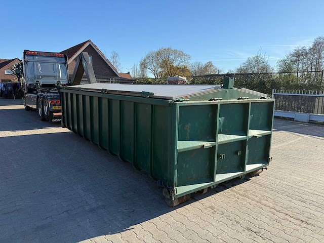 Afval afzetcontainer 16m3 met hydraulische kleppen - afbeelding 4 van  6