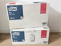 Afvalbak 2 stuks. tork prof. 50l. zwart. - afbeelding 4 van  4