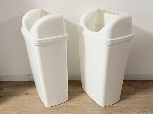 Afvalbak 2 stuks. wit. - afbeelding 2 van  2