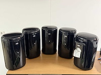 Afvalbak 5 stuks. zwart. soft-closing - afbeelding 2 van  3