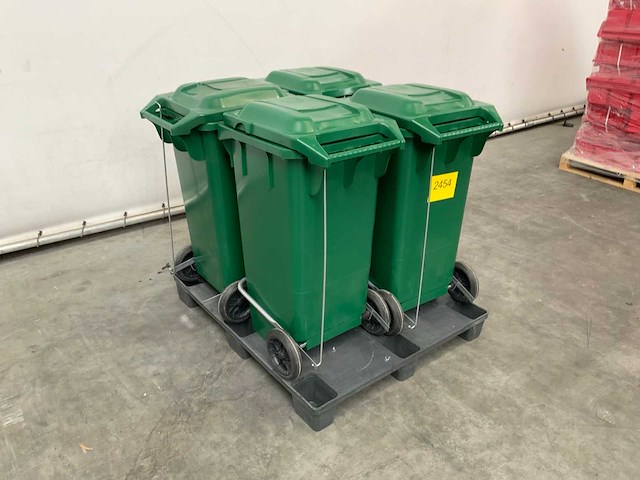 Afvalcontainer groen (4x) - afbeelding 2 van  7