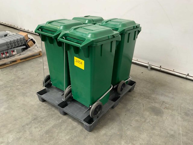Afvalcontainer groen (4x) - afbeelding 5 van  7