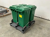 Afvalcontainer groen (4x) - afbeelding 5 van  7