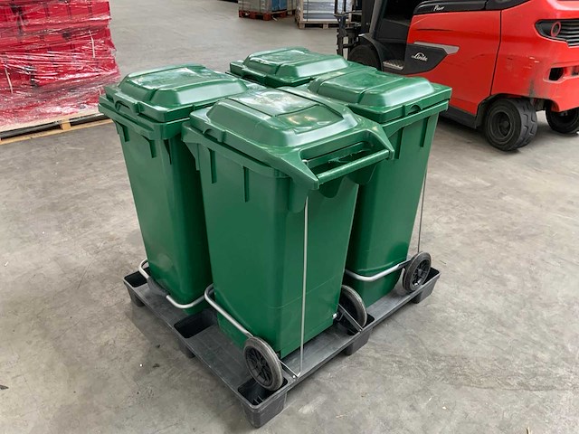 Afvalcontainer groen (4x) - afbeelding 7 van  7