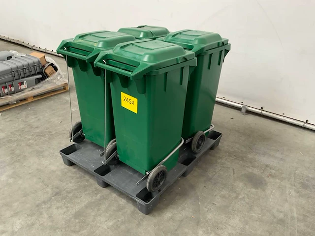 Afvalcontainer groen (4x) - afbeelding 5 van  7