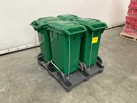 Afvalcontainer groen (4x) - afbeelding 4 van  7
