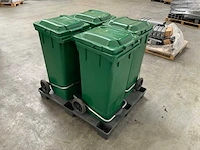 Afvalcontainer groen (4x) - afbeelding 6 van  7
