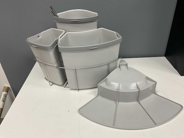 Afvalemmer 1x 18l 1x 12l 1x 9l - afbeelding 2 van  6