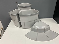 Afvalemmer 1x 18l 1x 12l 1x 9l - afbeelding 2 van  6