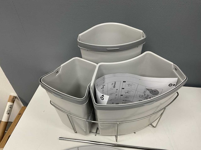 Afvalemmer 1x18l 1x12l 1x9l - afbeelding 2 van  7