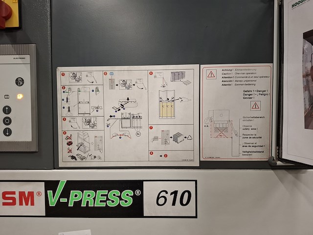 Afvalpers hsm, v-press 610, bouwjaar 2010 - afbeelding 6 van  10