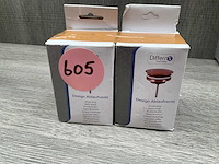 Afvoerplug rood koper (2x) - afbeelding 1 van  2