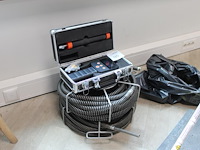 Afvoerzoeker vevor type 512 receiver in koffer. incl. twee rollen met rioolveer.