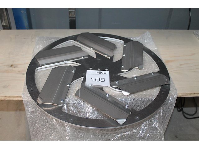 Afwerkschijf rokamat 93100 rvs. - afbeelding 1 van  2