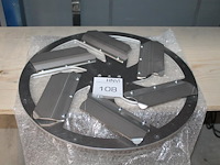 Afwerkschijf rokamat 93100 rvs. - afbeelding 1 van  2