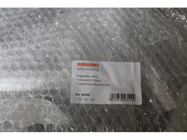 Afwerkschijf rokamat 93100 rvs. - afbeelding 2 van  2